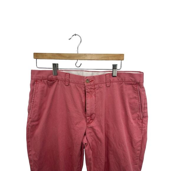 Polo Ralph Lauren Classic Fit Pink Red Pants 36 X 32 Salmon Chinos Men’s Preppy - Picture 2 of 10